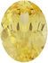 Lab Created Yellow Sapphire Oval Cut in Grade GEM