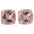 Loose Morganite Well Matched Gem Pair in Antique Cushion Cut, 6.11 carats, 9 mm Displays Vivid Pink Color
