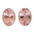 Loose Morganite Well Matched Gem Pair in Oval Cut, 4.92 carats, 10 x 8 mm Displays Rich Pink Color