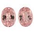 Loose Morganite Well Matched Gem Pair in Oval Cut, 8.7 carats, 13 x 10 mm Displays Vivid Pink Color