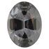 Loose Gray Spinel Gemstone in Oval Cut, 3.76 carats, 11.57 x 8.75 mm Displays Vivid Gray Color