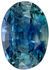 Low Price on  Blue Green Sapphire Gem in Oval Cut, 7 x 4.9 mm in Gorgeous Rich Teal Blue Green, 1.08 carats