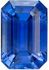 Low Price on  Blue Sapphire Gem in Emerald Cut, 7 x 4.7 mm in Gorgeous Vivid Rich Blue, 1.16 carats
