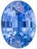 Low Price  Oval Cut Faceted Blue Sapphire Gemstone, 3.71 carats, 10.6 x 7.7 mm , Such Color