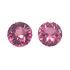 Low Price Pink Sapphire Well Matched Gem Pair in Round Cut, 1.41 carats, 5.50 mm Displays Pure Pink Color