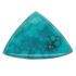Low Price Turquoise Gemstone in Trillion Cut, 22.45 carats, 27 x 19 mm Displays Rich Blue Color