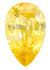 Must See Yellow Sapphire Gemstone 1.72 carats, Pear Cut, 9.1 x 5.7 mm, with AfricaGems Certificate