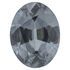 Natural Gray Spinel Gemstone in Oval Cut, 2.64 carats, 10.08 x 7.66 mm Displays Pure Gray Color
