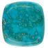 Natural Turquoise Gemstone in Antique Cushion Cut, 66.89 carats, 31 x 29 mm Displays Pure Blue Color