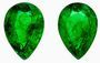Perfect Earrings Emerald Gemstones 0.81 carats, Pear Cut, 6 x 4 mm, with AfricaGems Certificate