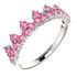Buy Platinum Pink Sapphire Crown Ring
