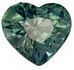 Popular Blue Green Sapphire Gemstone 1.11 carats, Heart Cut, 6.3 x 5.9 mm, with AfricaGems Certificate