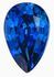 Pretty Blue Sapphire Gemstone 0.91 carats, Pear Cut, 7.1 x 4.7 mm, with AfricaGems Certificate