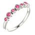 Buy Sterling Silver Pink Tourmaline Bezel-Set Ring