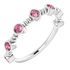 Pink Tourmaline Ring in Sterling Silver Pink Tourmaline Bezel-Set Ring
