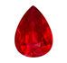 Superb Ruby Gemstone 0.92 carats, Pear Cut, 6.8 x 5 mm, with AfricaGems Certificate