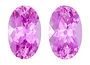 Unset Pink Sapphire Gemstones, Oval Cut, 0.66 carats, 5 x 3 mm Matching Pair, AfricaGems Certified - A Great Buy