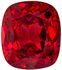 Top Red Red Spinel Gemstone, Open Pure Red Color in Popular Cushion Cut, 6.4 x 5.7 mm, 1.13 carats