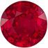 Very Bright Ruby Round Cut Loose Gemstone Rich Pure Red, 6.4 mm, 1.29 carats