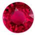 Vibrant Color Ruby Gemstone 0.44 carats, Round Cut, 4.5 mm, with AfricaGems Certificate