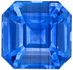 Genuine Loose Blue Sapphire Gemstone in Emerald Cut, 1.61 carats, Medium Rich Blue, 6.4 x 6.3 mm