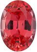 Chatham Lab Padparadscha Sapphire Oval Cut in Grade GEM