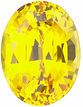 Chatham Lab Yellow Sapphire Oval Cut in Grade GEM