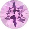 Diamond Cut Round Genuine Pink Sapphire in Grade A