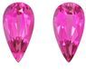 Gorgeous Gems Pink Tourmaline Gemstone Pair, 3.94 carats, Pear Cut, 11.9 x 6.3 mm Size, AfricaGems Certified
