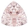 Great Color Morganite Gemstone 4.1 carats, Trillion Cut, 10.8 mm, with AfricaGems Certificate