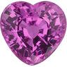 Heart Genuine Pink Sapphire in Grade AAA