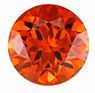 Impressive Orange Spessaratite Garnet Gemstone, 1.89 carats, Round Cut, 7 mm Size, AfricaGems Certified