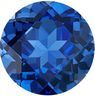 Lab Created Blue Sapphire Round Cut in Grade GEM
