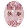 Loose Morganite Gemstone in Oval Cut, 15.56 carats, 19.66 x 14.41 mm Displays Vivid Pink Color