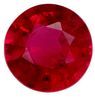 Must See Ruby Gemstone 0.44 carats, Round Cut, 4.4 mm, with AfricaGems Certificate