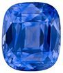 Natural Gem Blue Sapphire Loose Gemstone, 4.03 carats in Cushion Cut, 9.13 x 7.71 x 5.88 mm With a GIA Certificate
