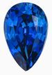 Pretty Blue Sapphire Gemstone 0.91 carats, Pear Cut, 7.1 x 4.7 mm, with AfricaGems Certificate
