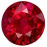 Ring Stone Red Ruby Loose Gemstone, 1 carats in Round Cut, 5.72 x 5.59 x 3.81 mm, Striking Color