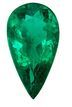 Striking Green Emerald Loose Gemstone, 3.47 carats in Pear Cut, 15.3 x 8.3mm, Great Buy