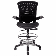 350 Lbs. Capacity ErgoFlex All-Mesh Office Stool - 23"-31" Seat Ht.