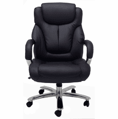 500 Lbs. Capacity Executive Black Leather Office Chair