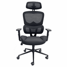 Black Ergonomic Desk Chair with Molded Foam Seat