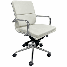Leather Soft Pad Low Back Office Chair