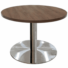 30" Round Metal Disc Base Waiting Room Table