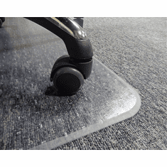 36" x 48" Beveled Chair Mat for Low Pile Carpet - 0.133" Thick