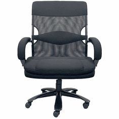 500 Lbs. Capacity Mesh Office Chair w/ Massage and Fabric Seat - 28"W Seat