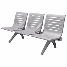 400-Pound Capacity Aero Steel 3-Seat Beam Seating Series