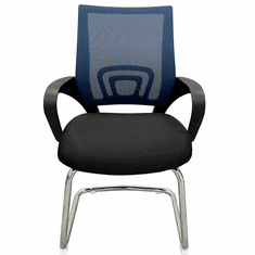 All Mesh Cushioned Sled Base Guest Chair in 4 Colors