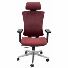 Ergonomic Stretch Linen Chair w/ Headrest & Seat Slide