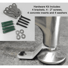 Floor Mount Brackets - Set of 4